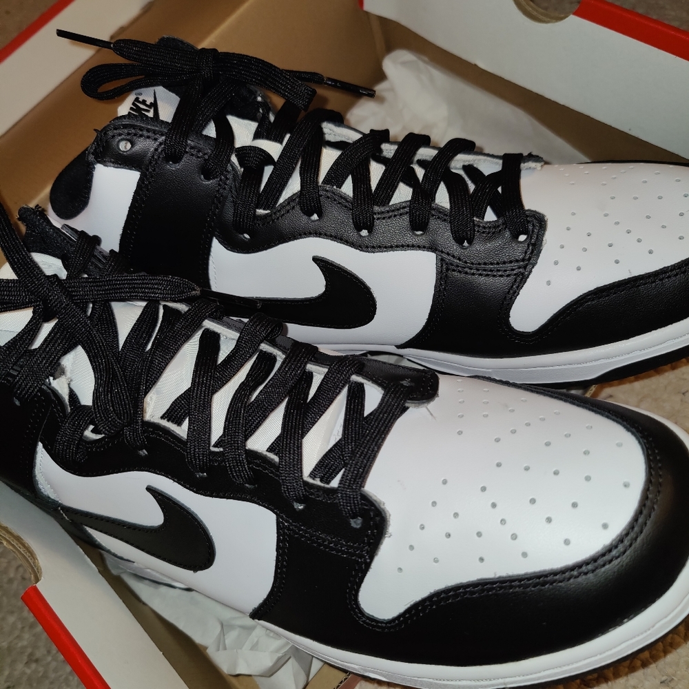 New Nike Dunk High black and white retro size 10.5 - Picture 4 of 7